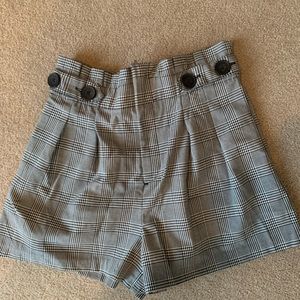Zara high waisted dress shorts